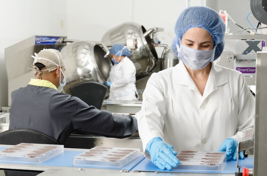 Pharmacy compounding technicians at work