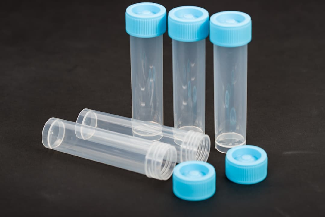 Specimen sample bottles for lab testing