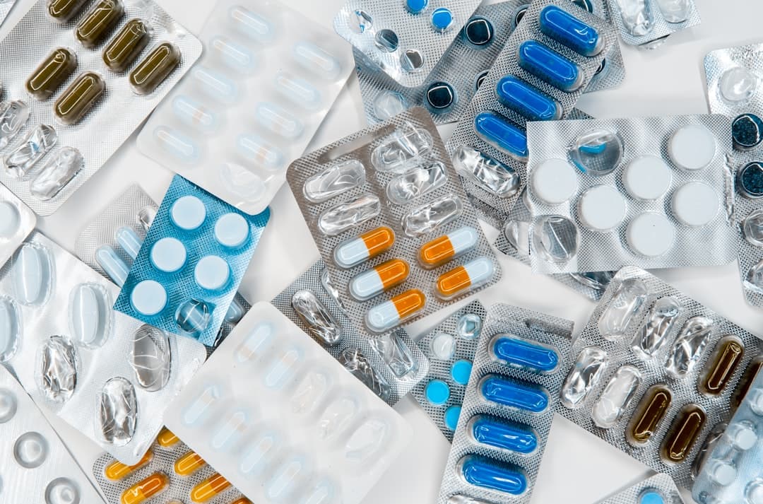 A pile of medication pills